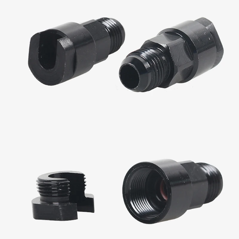 

Universal Fuel Adapter Connector AN6,AN8 Male Flared To 3/8",5/16" Quick Connect/Disconnect Female Push EFI Connector Aluminum