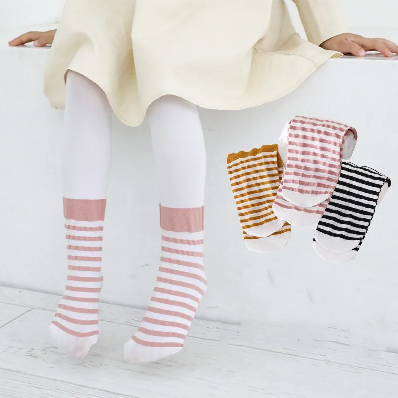 Candy color children tights for baby girls kids cute velvet pantyhose