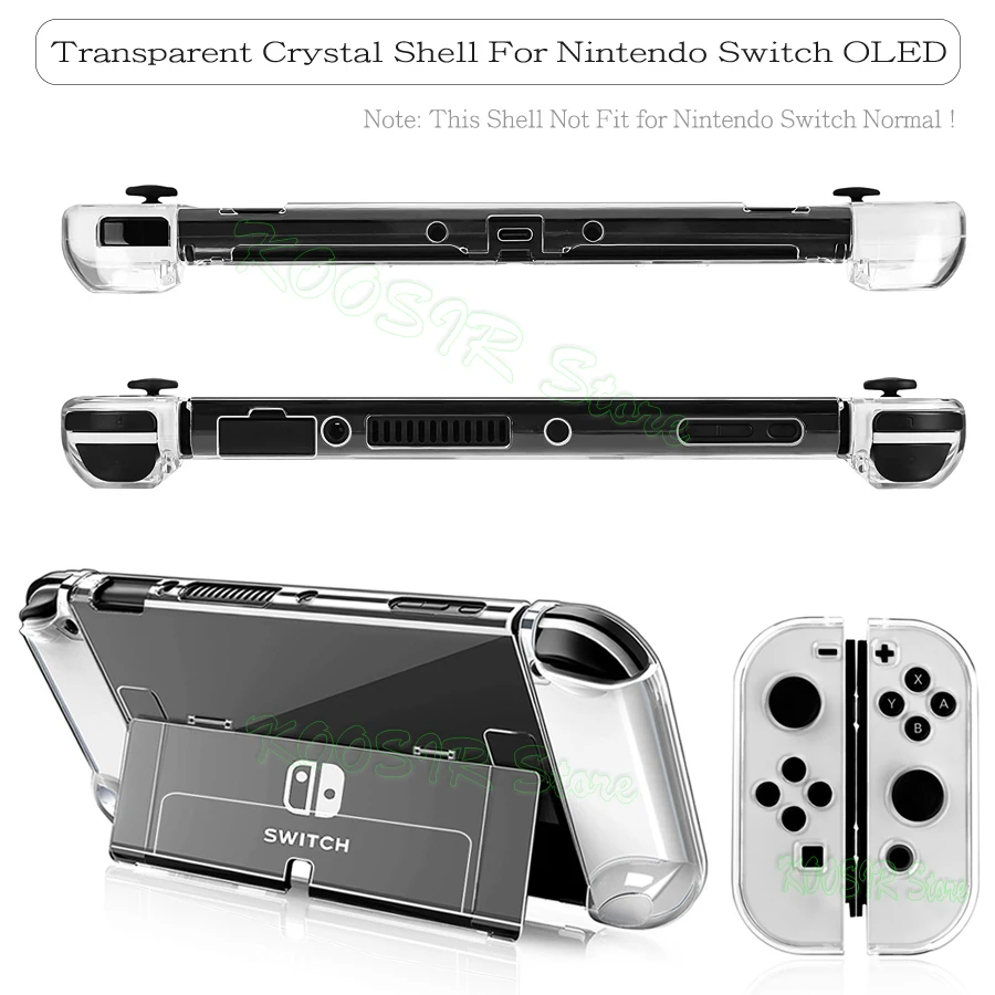 Capas para Nintendo Switch Oled Bolsa de Armazenamento Eva Case Protetor de Tela Tampas de Silicone para Nintendo Switch Oled Acessórios - Image 6