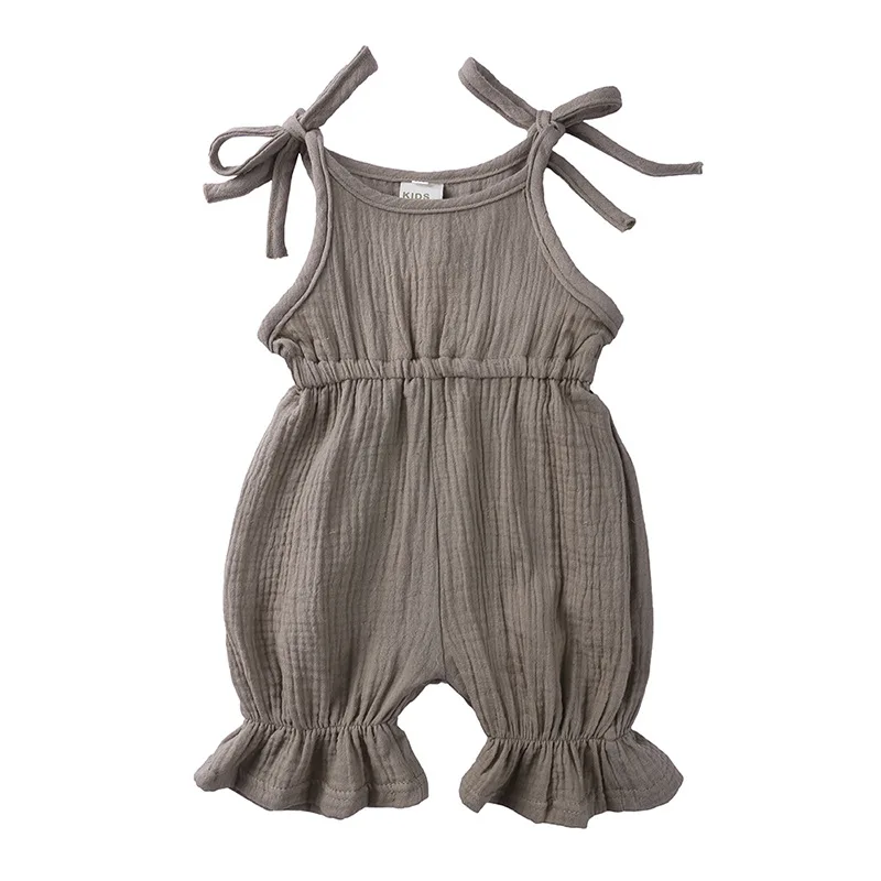 bamboo baby bodysuits	 Summer Newborn Infant Baby Girls Clothes Jumpsuits Playsuits Cotton Linen Muslin Toddler Baby Girl Eur and Usa Style Clothing Bamboo fiber children's clothes