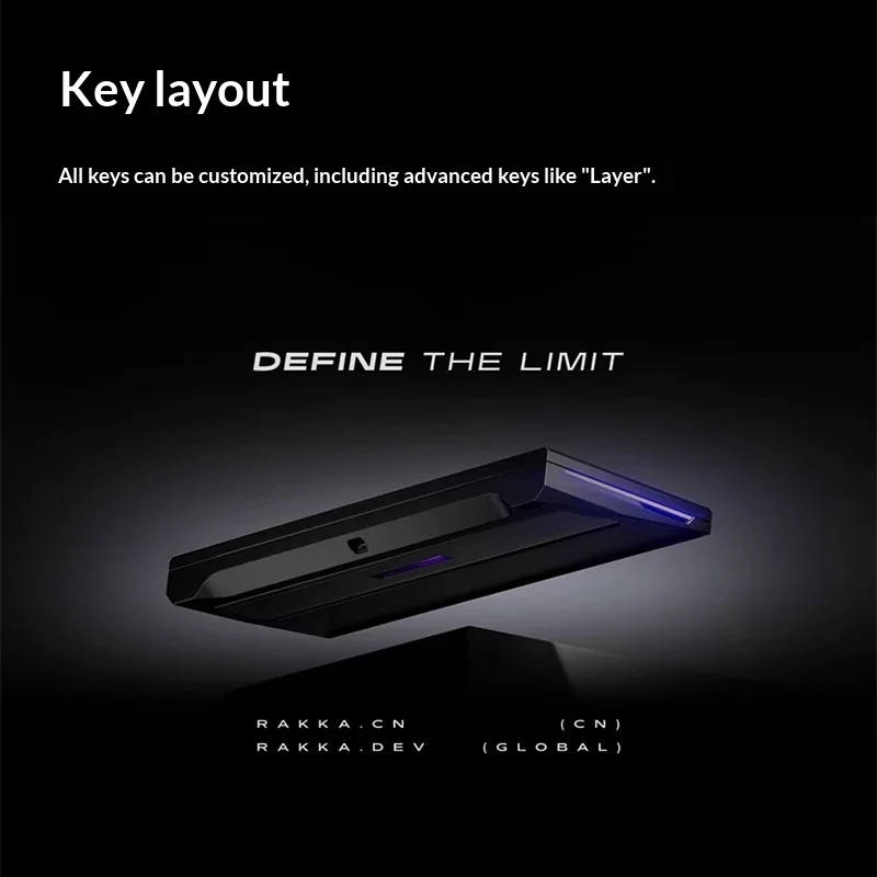 RAKKA EDGE80 마그네틱 스위치 키보드 모비우스 RGB 8000Hz 올 알루미늄 케이스 커스텀 체리 하이 매트 반투명 키캡 PC e스포츠