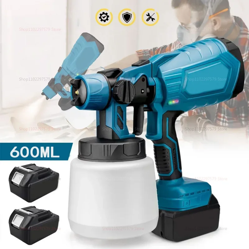 For Milwaukee 18V Electric Spray Gun Fence Wall Cordless Paint Airless Sprayer