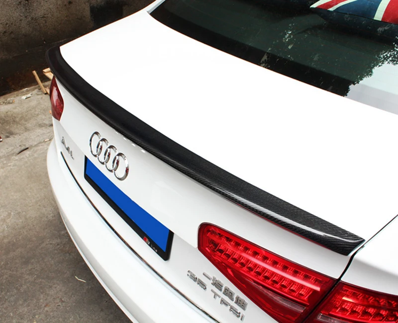 

For Audi A4 S4 B8.5 2013 2014 2015 4Door Sedan Decoration High Quality Carbon Fiber Rear Trunk Spoiler