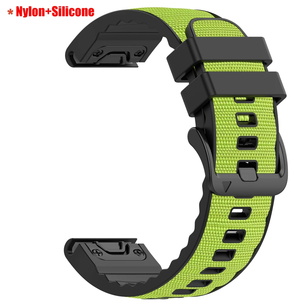 Premium Leather and Silicone Quickfit Watch Band Bracelet (22-26mm)
