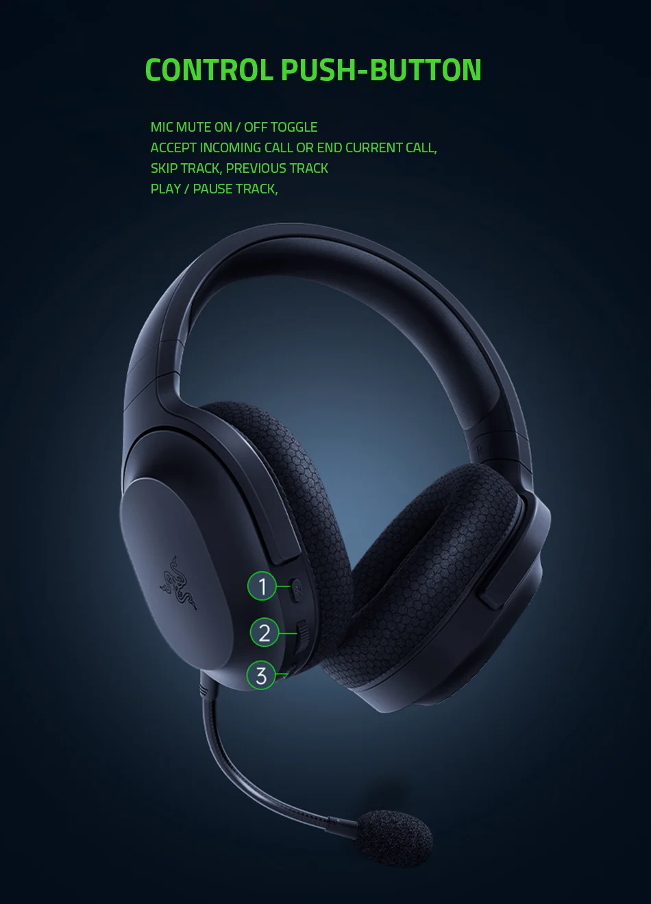 Razer Barracuda X Wireless Gaming Mobile Headset 2022 Model
