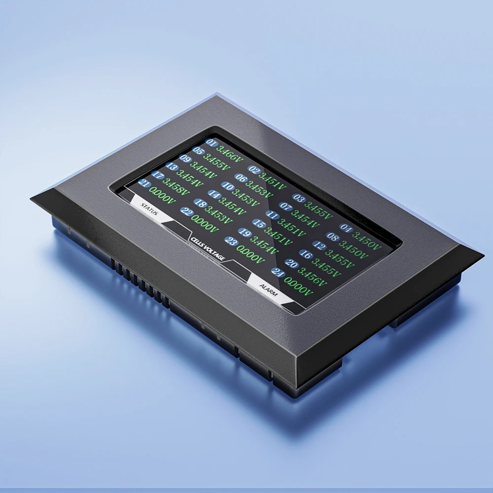JIKONG BMS ǰ LCD ÷, ͸ ̺ ġ  , 4.3 ġ  2 ġ BMS RS485 ׼