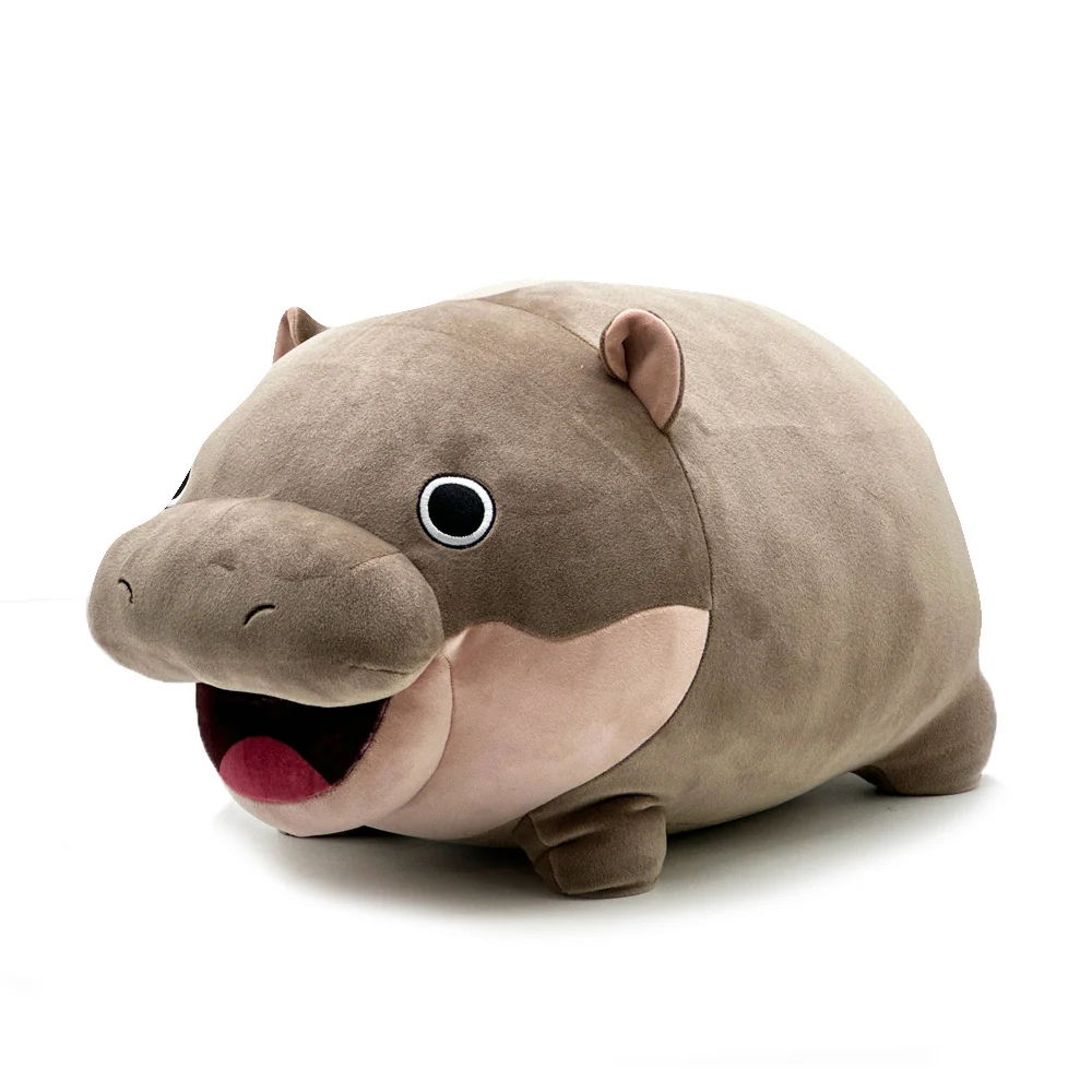 Moo Deng peluche mignon dessin animé hippopotame peluches doux Animal en  peluche câlin oreiller dos coussin enfants jouet fille garçon cadeau -  AliExpress, image size:1000x1000