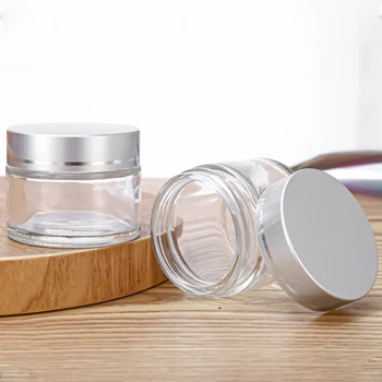 1PCS10/20/30ml Glass Jar Skin Care Eye Cream Jars Lotion Pot Refillable Bottle Makeup Eye Shadow Storage Cosmetic Container - Thumbnail 5
