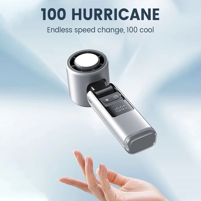 Portable USB Digital Display High Speed Turbo Fan