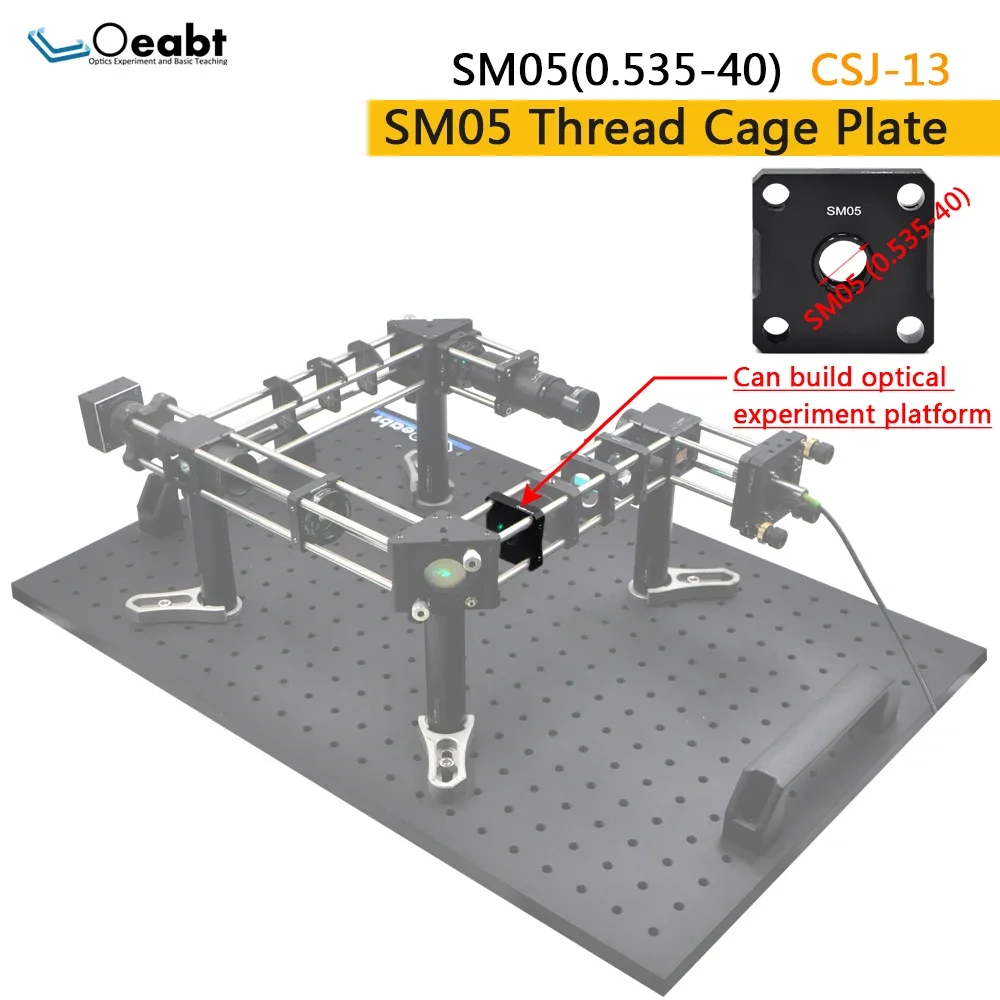 CSJ-13 SM05 Threaded Cage Plate 30mm Cage Coaxial SM05 Threaded Cage ...
