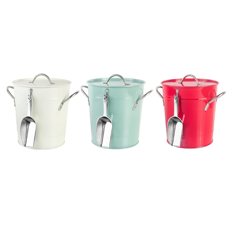 

Practical Storage Bucket 3 Colors Green Red White Decoration for Home Dormitory Drop shipping