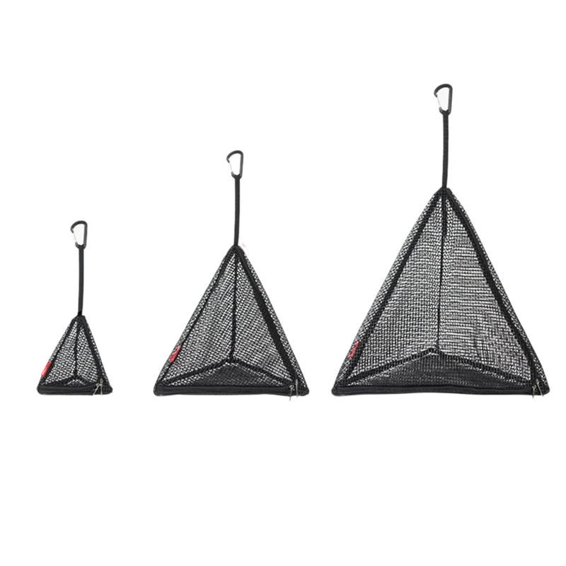 

3Pcs Outdoor Drying Net Bag Triple-Cornered Foldable Herbs Drying Rack With Hook Camping Home RV Hanging Dry Storage Bag