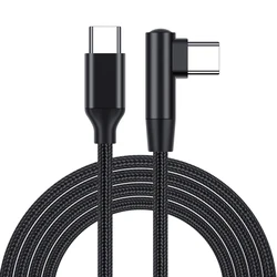 Durable 90 - Degree USB Type - C Quick Charge Cable - 0.5m (Single)