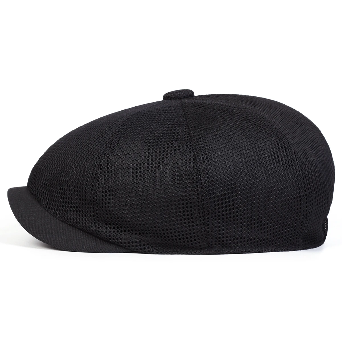 Herren Einfarbige Mesh-Atmungsaktive Casual Newsboy Caps Britische Malerhüte Frühling Sommer Achteckige Mütze Hip-Hop Baskenmütze – Detail 3