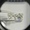 DJMAX Rare Princess Cut Moissanite Loose Stone 0.35-10ct Super White Certified Princess Square Shape Moissanite Diamonds 2