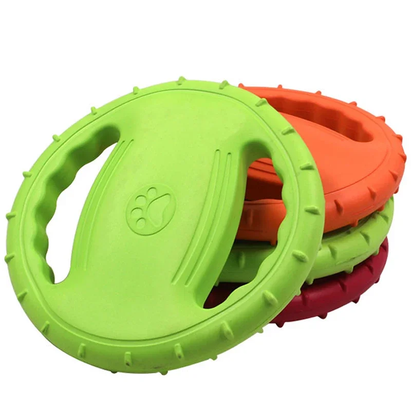 Disco volador de EVA para mascotas, anillo de tracción de entrenamiento para perros, juguete flotante resistente a las mordeduras, juego interactivo para deportes al aire libre, Frisbee 1