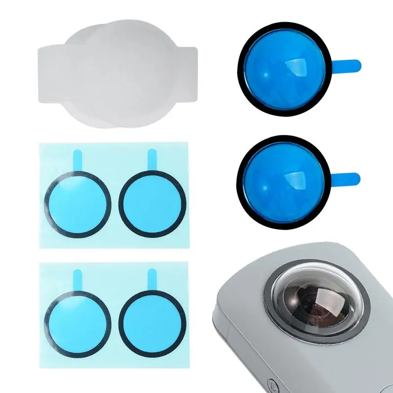

Panoramic Lens Stick-on Protector For Ricoh Theta SC2/S/V High Light Corrosion-resistant PC Bayer 2805 Oilproof Dustproof