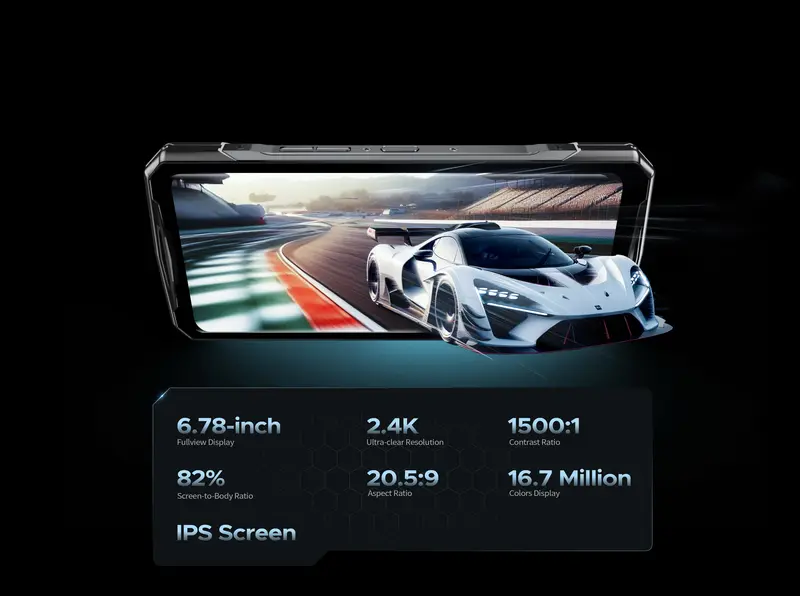 DOOGEE V40 Pro 5G Rugged Phone 6.78" 16GB+512GB Gaming Phones Dimensity 7300 200MP AI Camera 8680mAh Android 14 - Image 3
