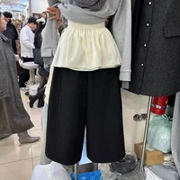 Women Y2K Korean Summer Irregular Mini Skirt Streetwear Lace Up Harajuku High Waist Jupe Layered A-line Base Skirts Clothes 2
