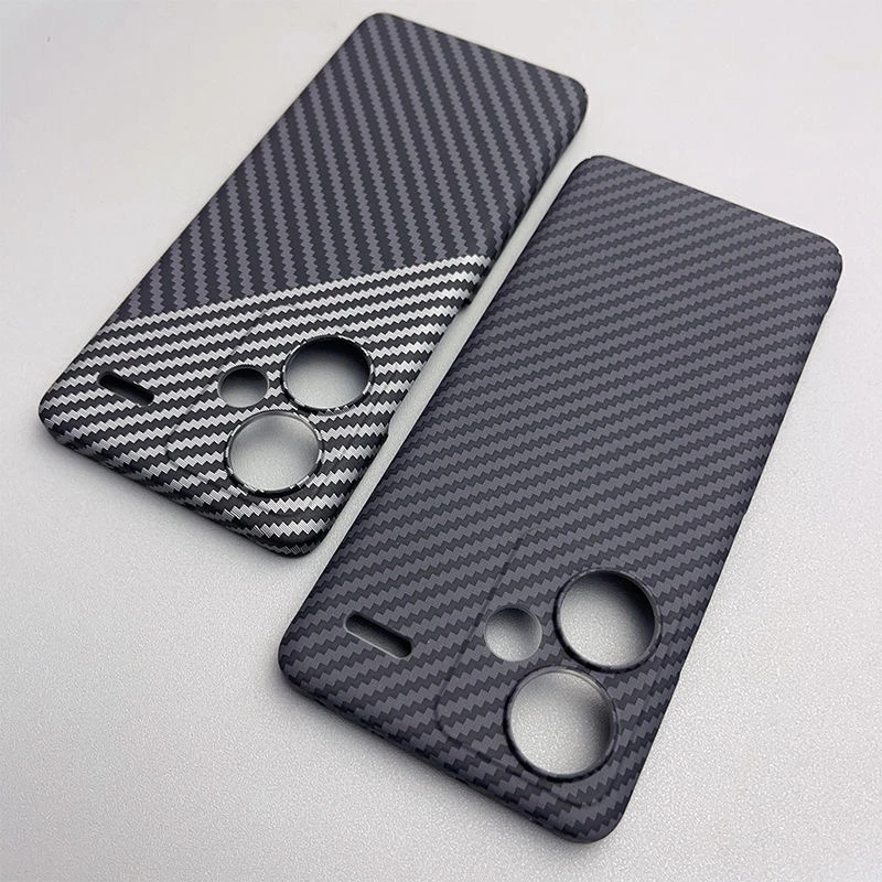 

Cover For Xiaomi Redmi Note 13 Pro Plus Case PC Carbon Fiber Texture Pattern Matte Hard Phone Case Slim Thin Shell Bumper
