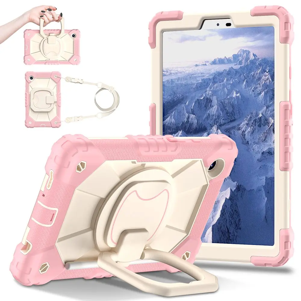 Kids Tablet Cover with Silicone + PC Protection and Strap - 8.7 Inch