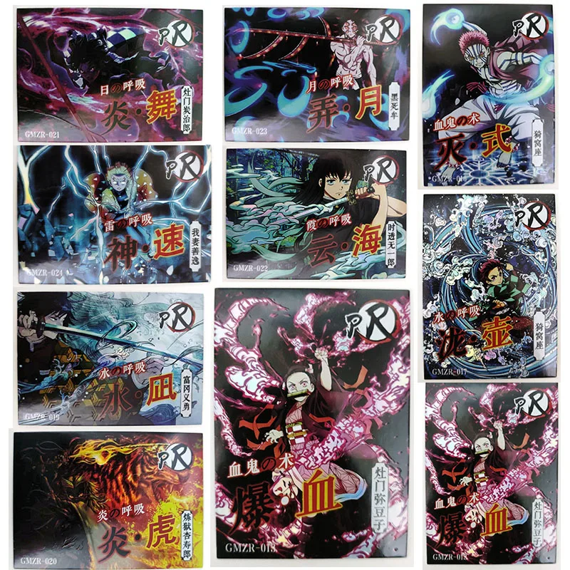 

Anime Demon Slayer Kamado Tanjirou Agatsuma Zenitsu Pr Card Game Collection Rare Cards Children's Toys Surprise Birthday Gifts