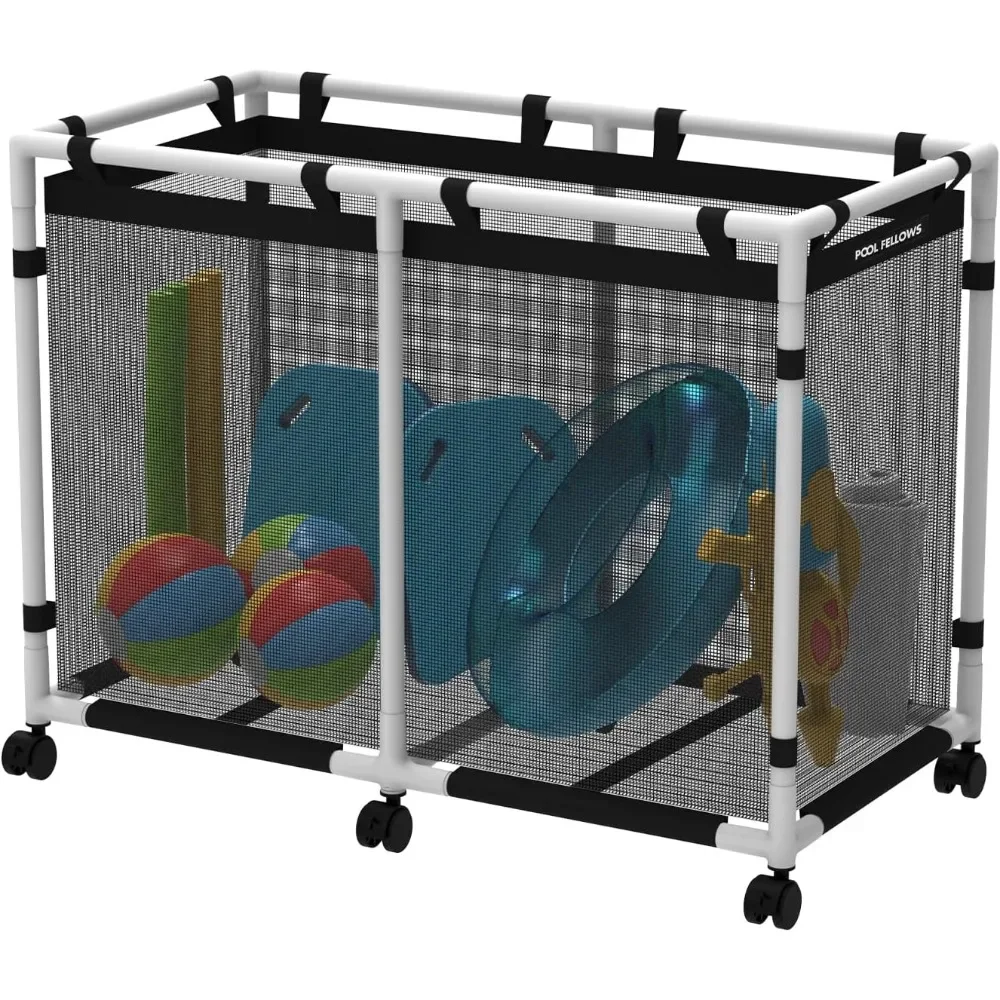 

Корзина для хранения бассейна, 142 галлонов, держатель для лапши, игрушек, поплавков, полотенец, сетчатый органайзер для плавательного оборудования