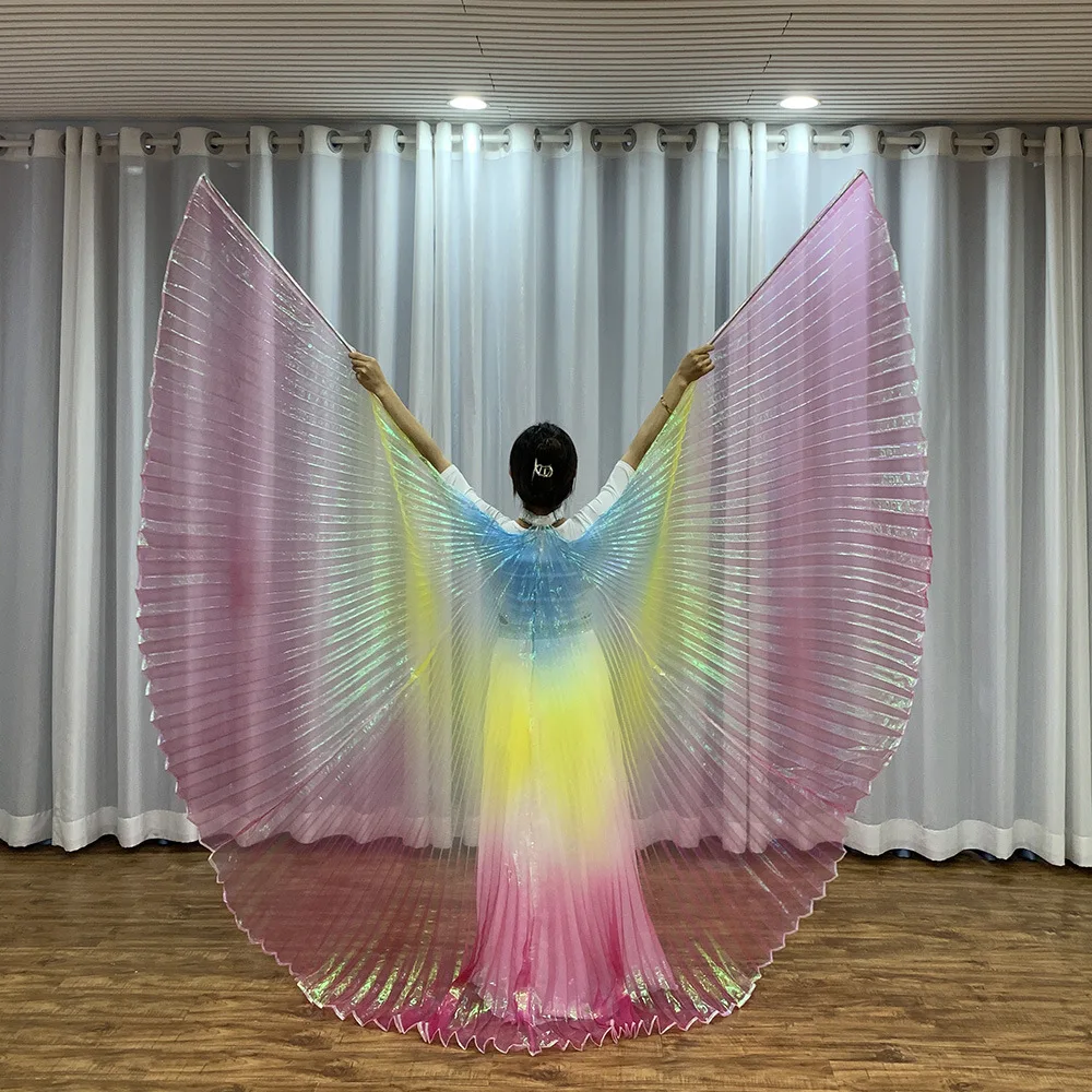 Transparent-Isis-Wings-Iridescent-Stage-Performance-Props-Oriental ...