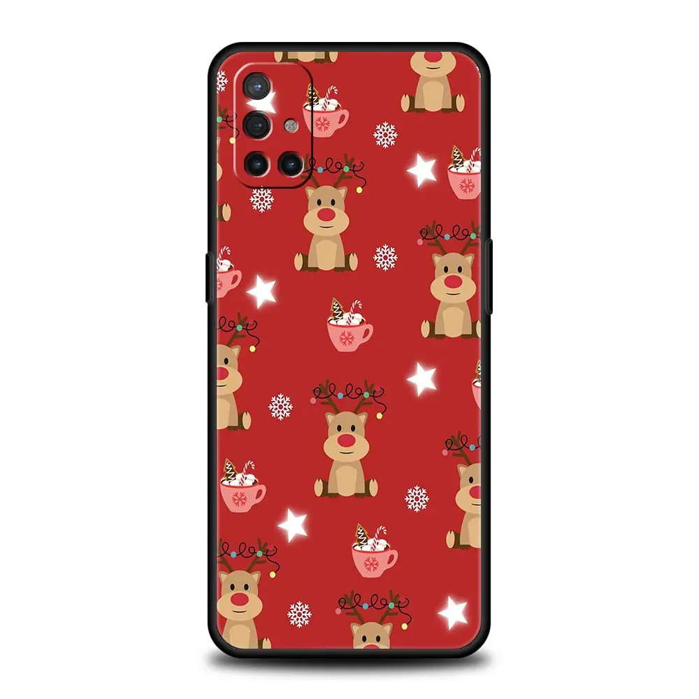 Whimsical Cartoon Christmas Phone Case - Festive Soft Cover Design