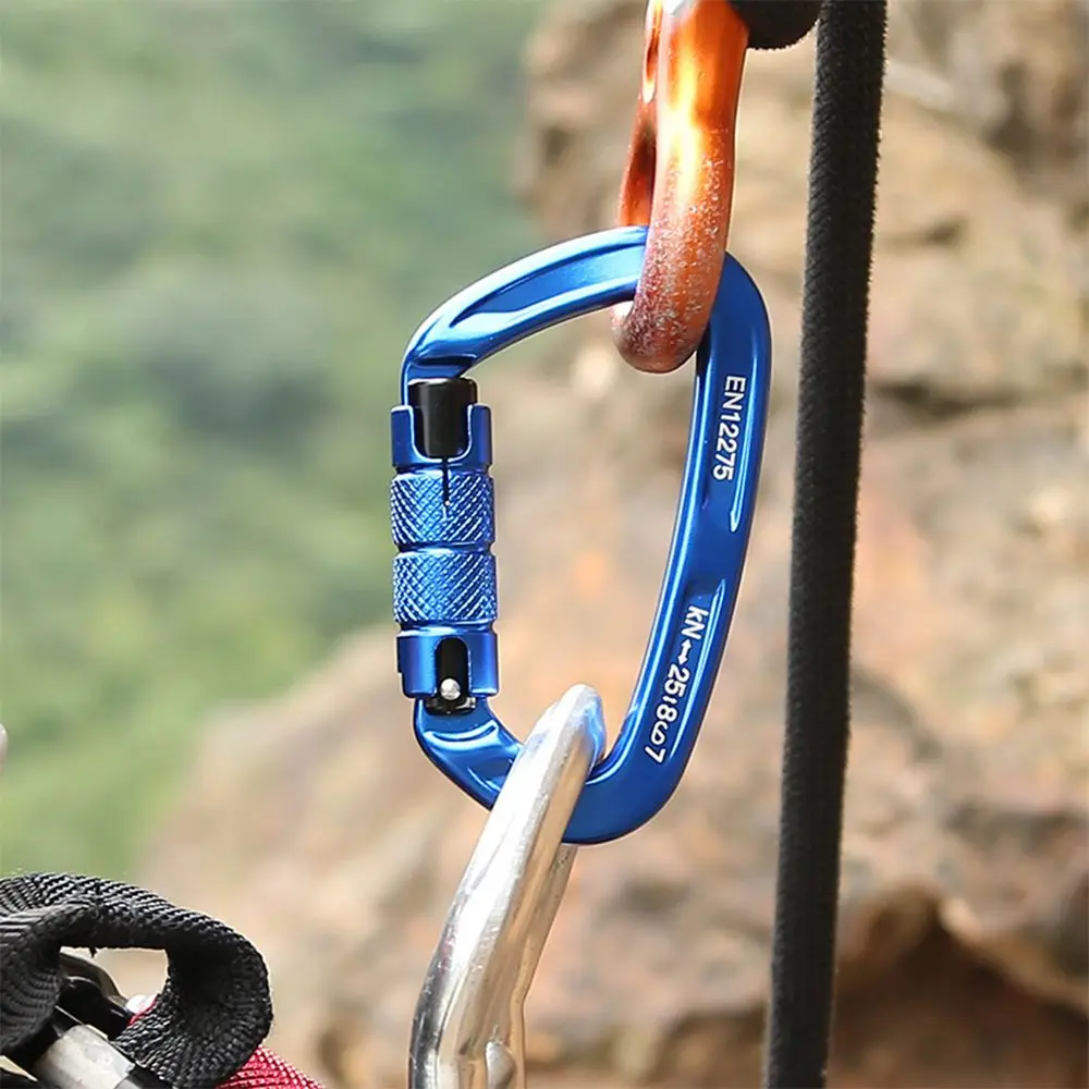 12KN Carabiner Clips Outdoor Automatic Lock Buckle