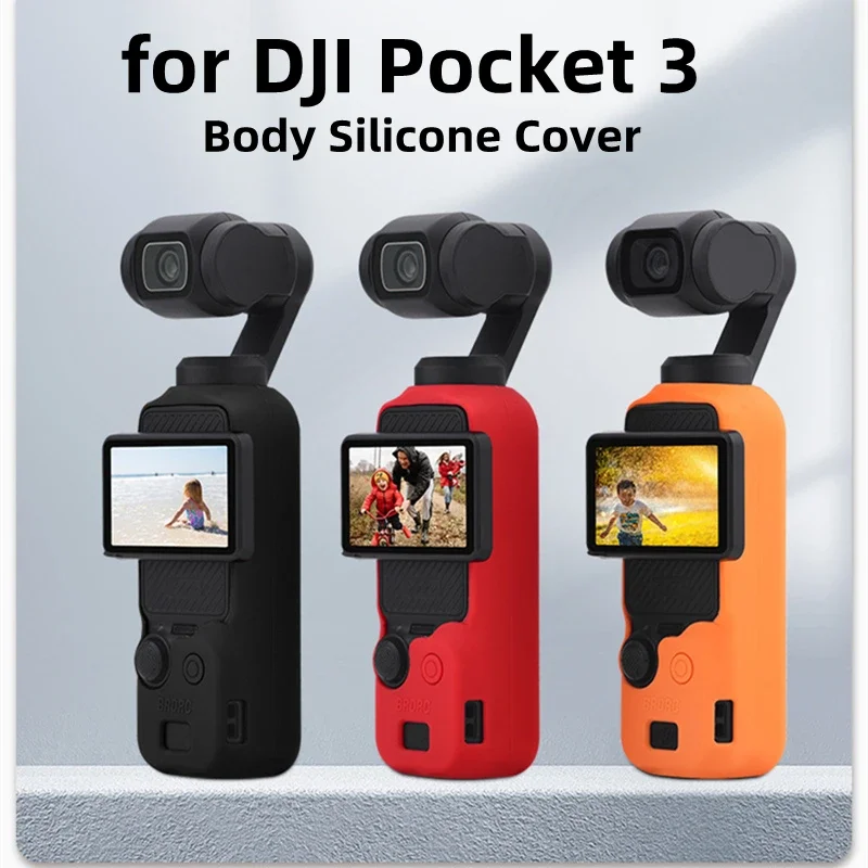 

Силиконовый чехол для DJI OSMO POCKET 3, противоскользящий и пылезащитный чехол с поворотным механизмом, защитный чехол, аксессуары для DJI Pocket 3