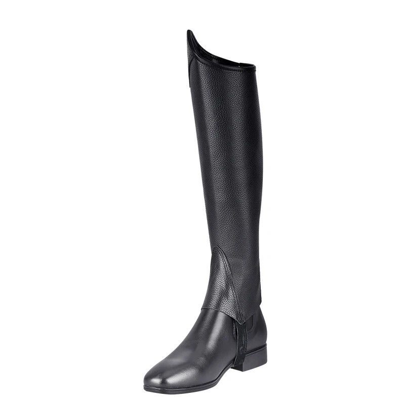 Horse Riding Protectors Cavassion half-chaps Leather half-chaps for men and women Comfortable and Breathable Knight Equipment Protect knight leg