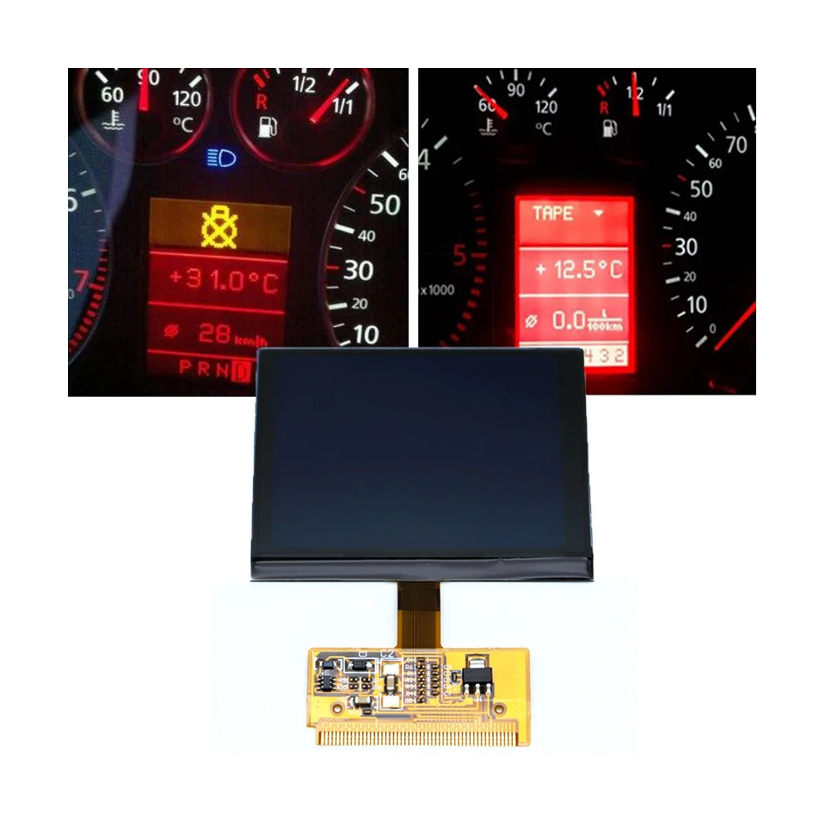 Car LCD Display For Audi A6 C5 A3 S3 S4 S6 VDO LCD Cluster Digital Dashboard Pixel Repair