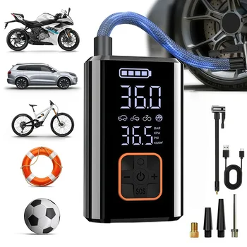 Portable Electric Wireless Car Air Pump Smart Tire Inflator Universal Multifunctional Inflator for Sedan SUV Off-road Bike 1