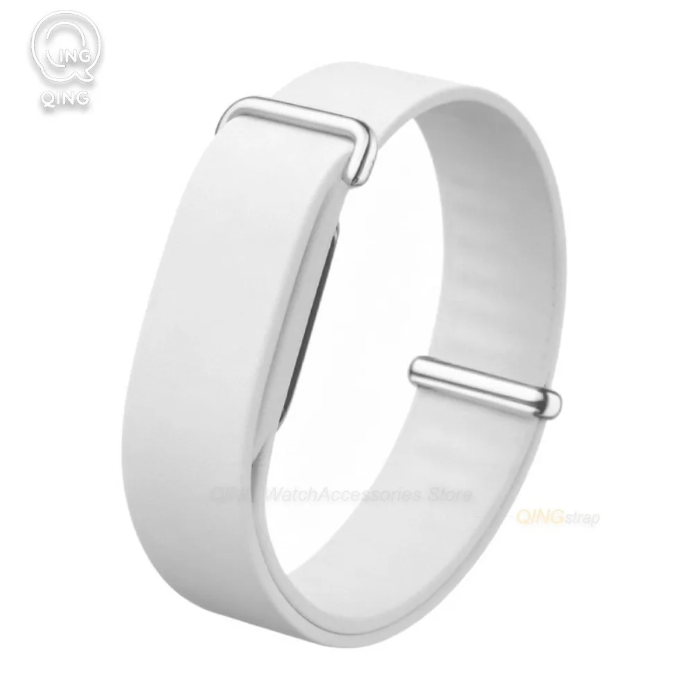 Enhanced Silicone Sport Loop Wristband - Soft, Waterproof Strap