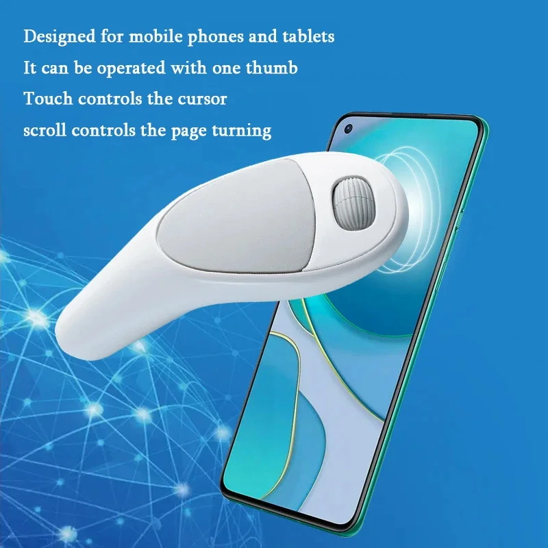 Wireless Bluetooth Thumb Air Apple Mouse Finger Touch Remote Rechargeable Mause Computer Palm Mice para Tablet tv pc Android Ios