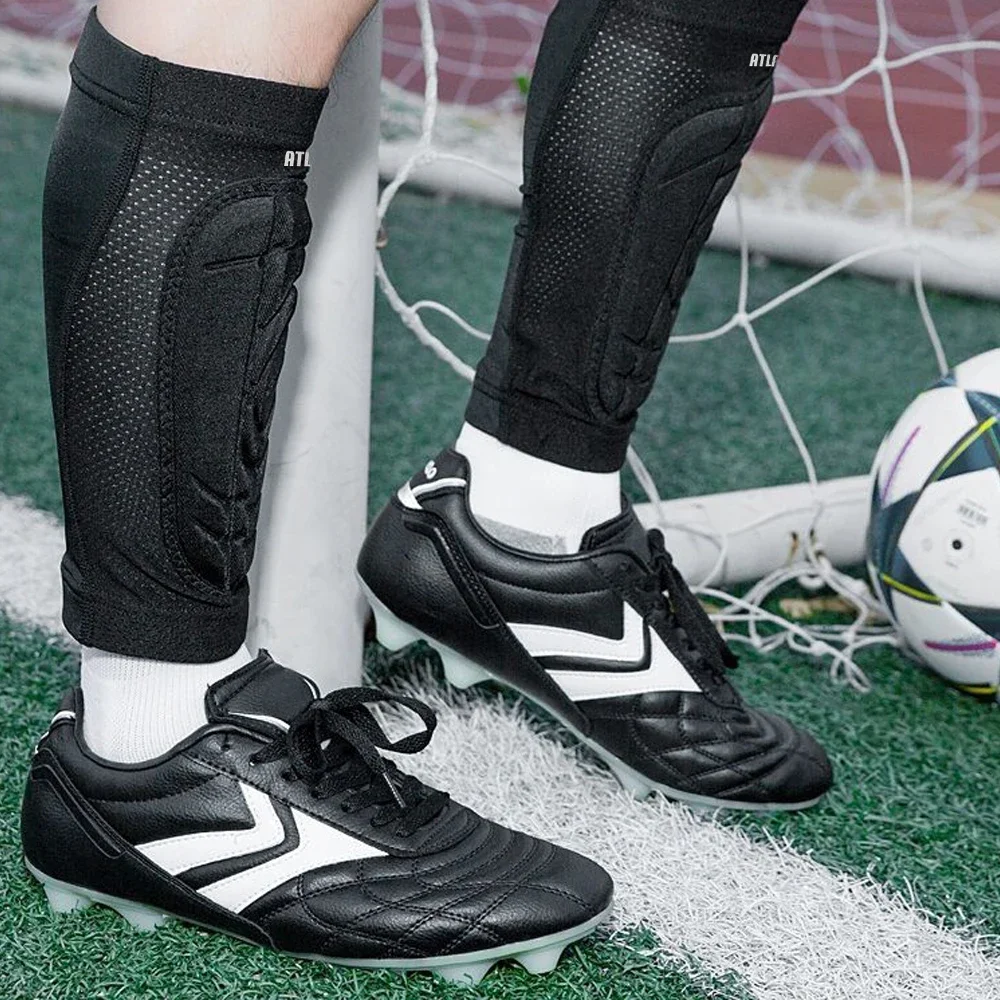 Anti-collision Soccer Football Shin Guard Kids Adults Basketball Calf Support Compression Muscle Socks Running Leg Sleeve Warmer