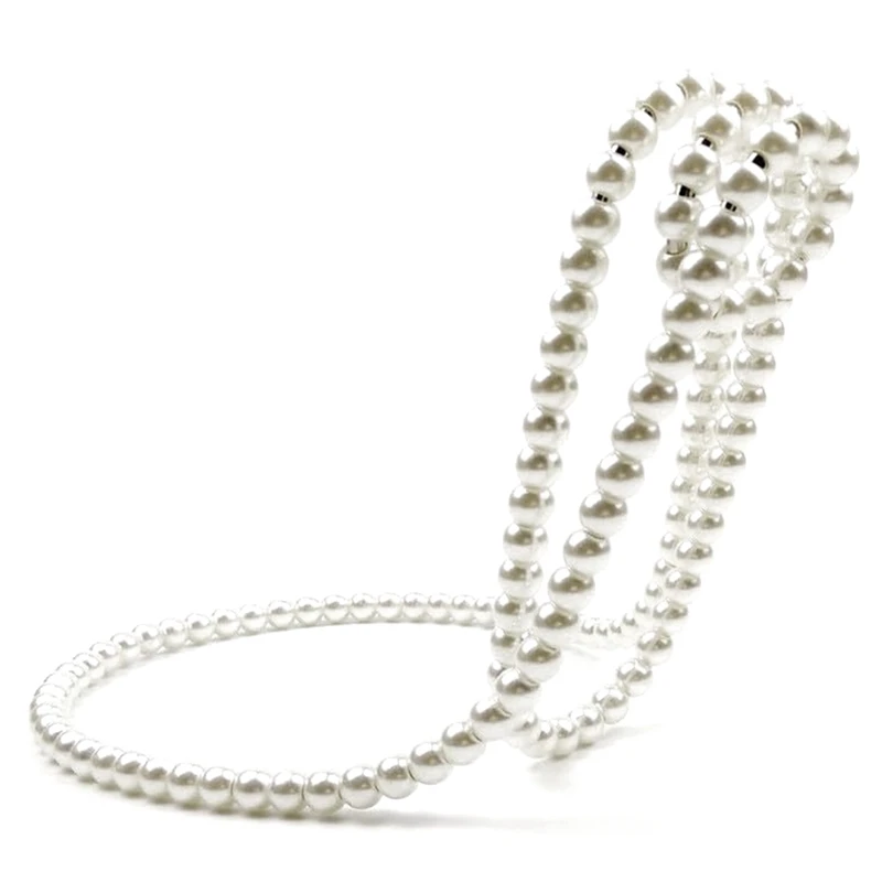 Novelty Pearl Necklace Wine Rack Metal Hanging Suspended Red Wine Rack Desktop Decorations