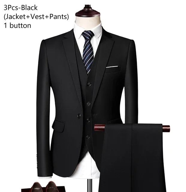 1 button Black