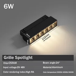 Modern LED Magnetic Track Light - Flexible Linear Ceiling Fixture with Spotlight Functionality (Warm Light 3000k)
