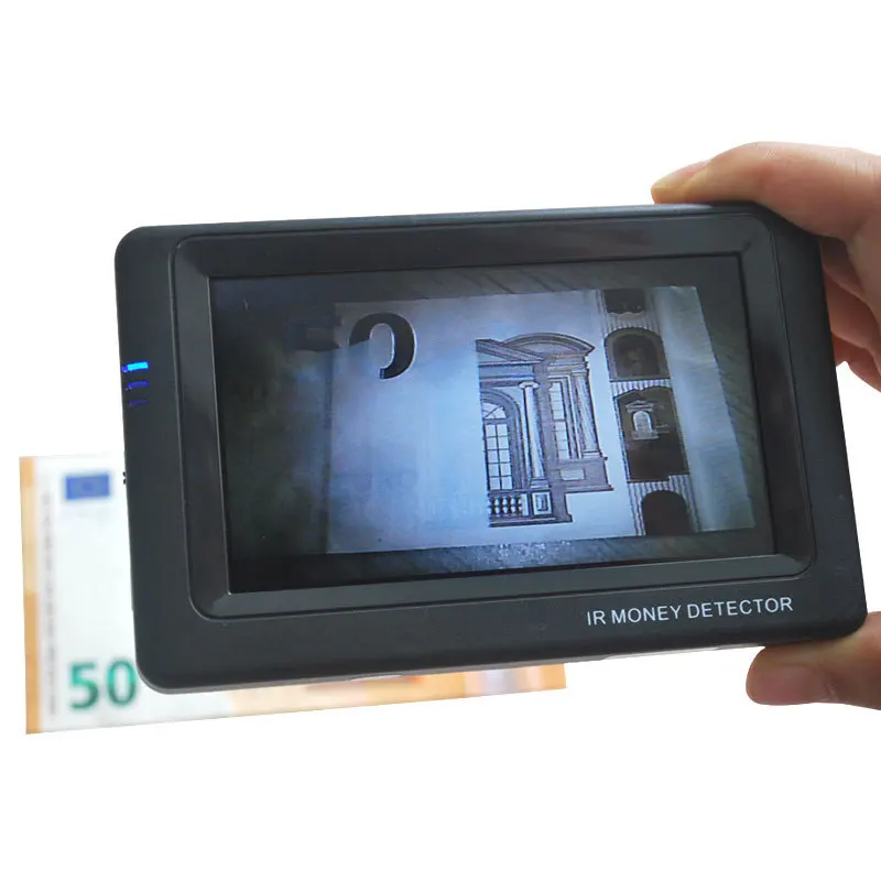 IR Money Detector Portable Mini All Currency Cash Banknote Infrared Camera Bill