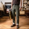 Red Tornado Tea Green 14oz Selvedge Denim Jeans Straight Fit Amekaji Pants Men 3