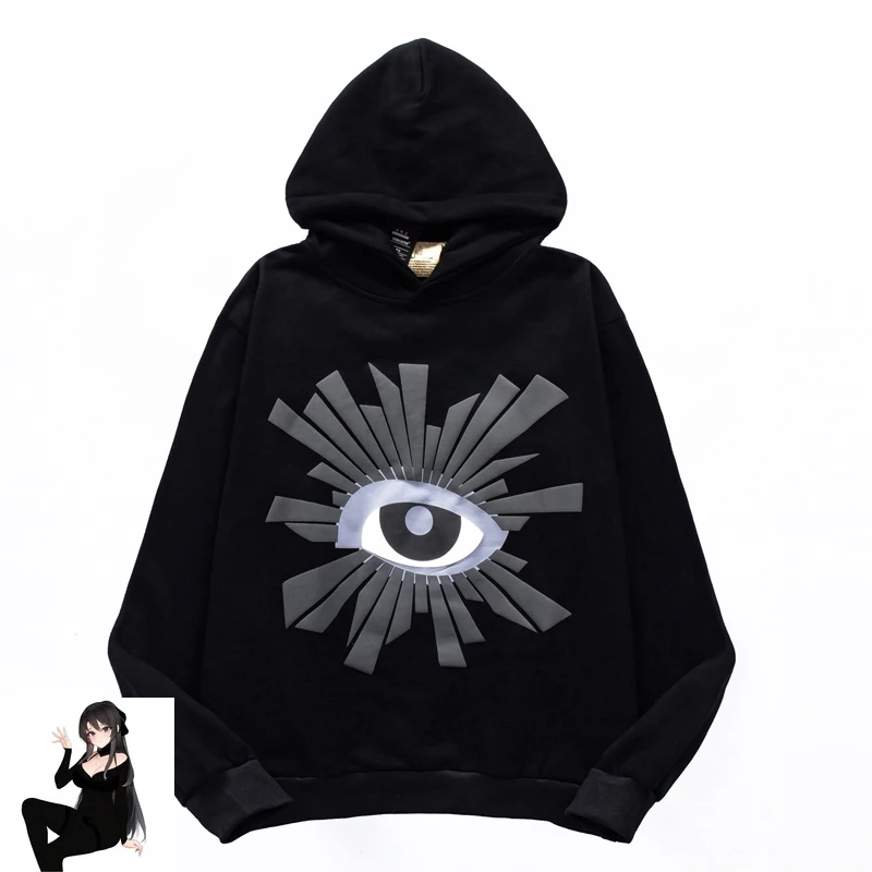 Puff Print House of Errors Logo Hoodie Men Women Fashion Brand Fleece Sweatshirts Loose Fit Pullovers Winter Autumn Clothes Y2k