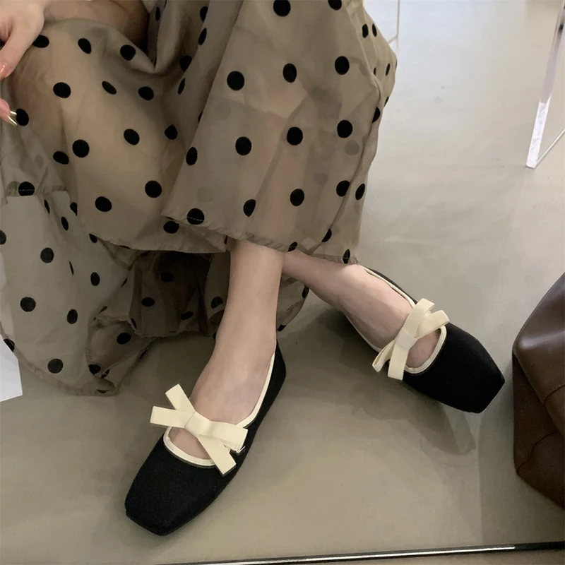 Women Loafers Shoes Fashion Soft Bottom Flats Shoes Casaul Shallow Female Slip On Elegant Granny Shoes