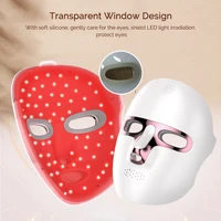 Facial LED Mask 7 Colors Face Skin Care Mask Anti Acne Therapy Skin Rejuvenation Repair Skin Brightening Wireless Use 5