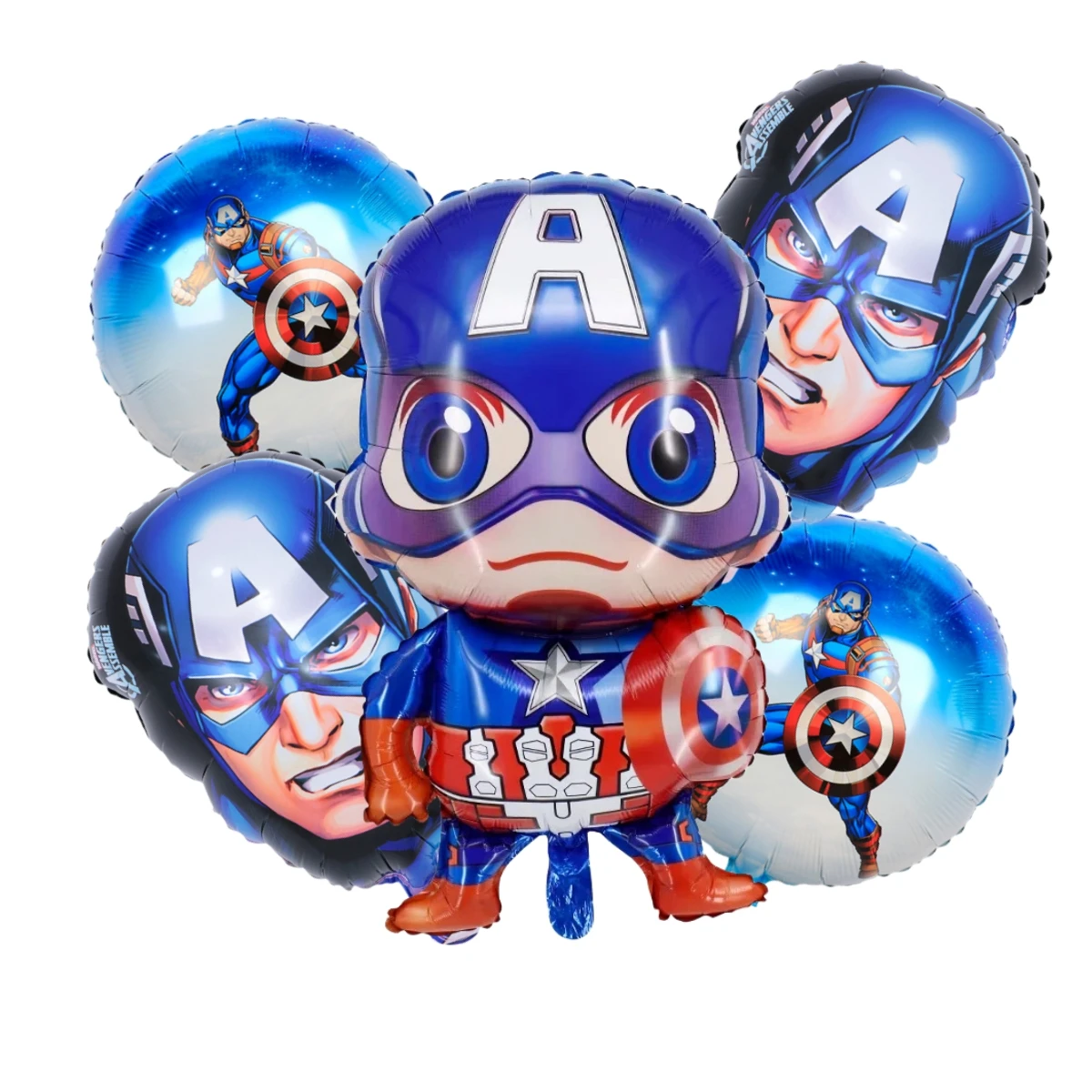 Cartoon Captain America Theme Birthday Party Balloon Decoration Disposable Tableware Set Baby Shower Background Cloak Bag