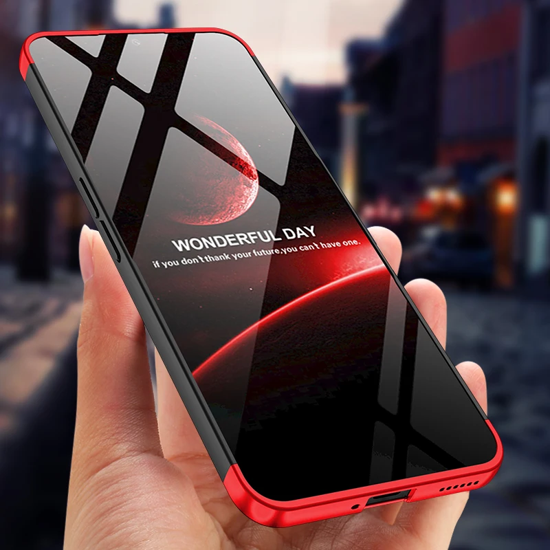 Matte Hard PC Shockproof 360 Full Protection Case with Three-Stage Combination Cover