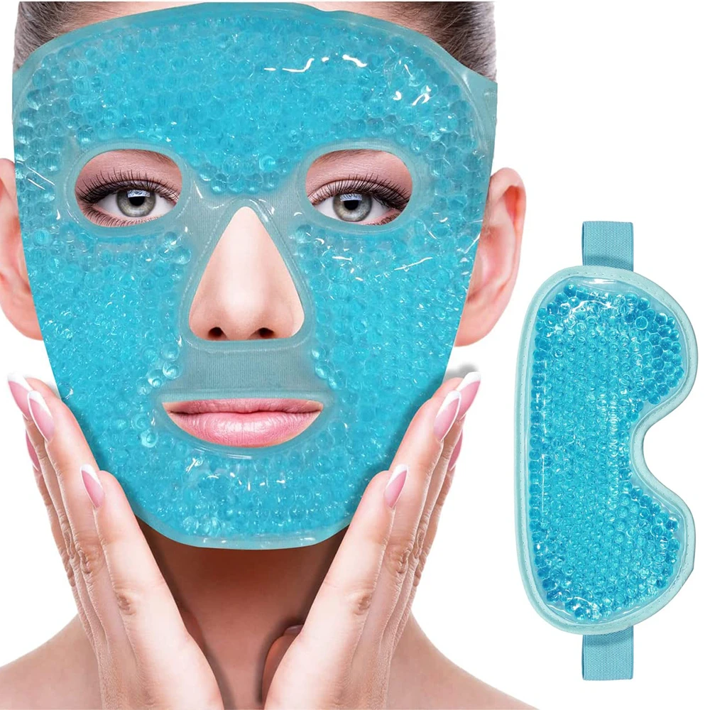 Gel de gelo máscara facial anti rugas aliviar a fadiga pele