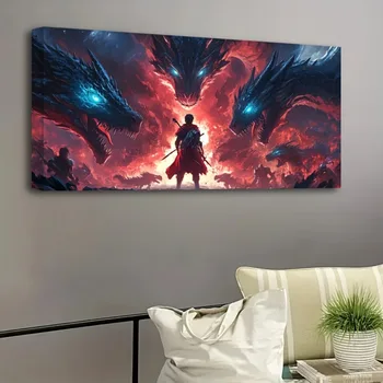 Dragon Warrior Picture in a Pine Solid Wood Frame 5