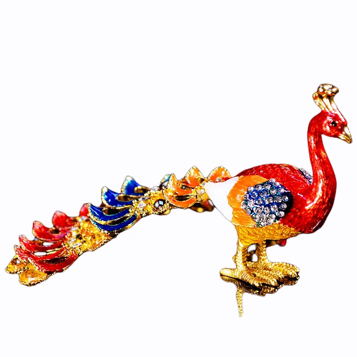 

QIFU Искусство ремесло реалистичный красивый павлин для домашнего декора